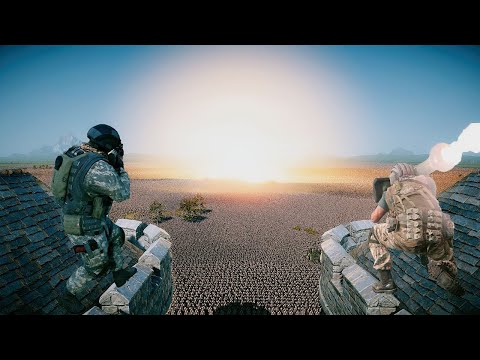 THE MOST LONGEST BATTLE BETWEEN 2,000000 ZOMBIES AND 2400 DELTA FORCE?  UEBS 2