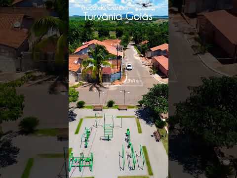 TURVÂNIA GOIÁS, PROJETO VISÃO AÉREA - PRACA DO CRUZEIRO.