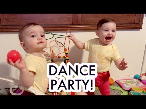 Our Twin Baby Girls Dancing to McBaby Monday! /// McHusbands
