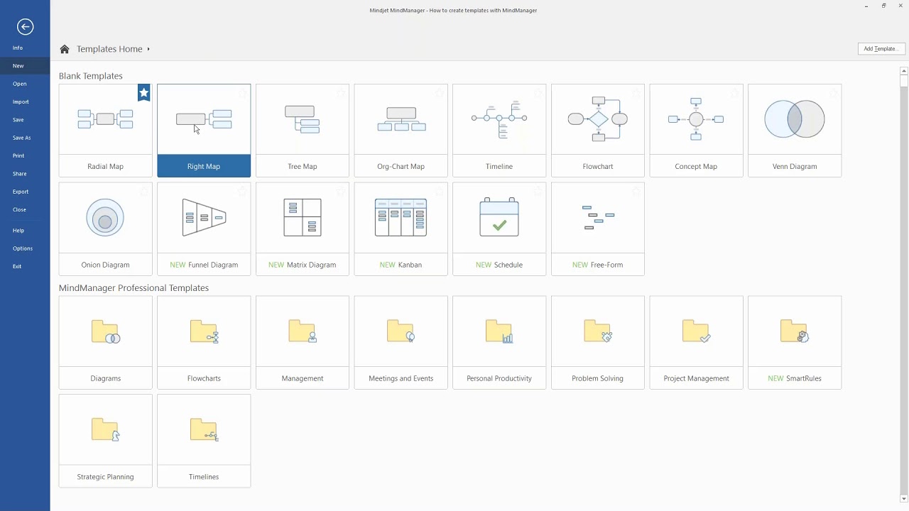MindManager Master Class: How to create templates