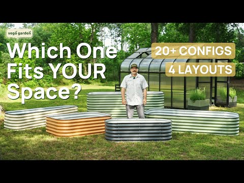 Best Modular Raised Garden Bed | 4-in-1 to 10-in-1 by Vego Garden