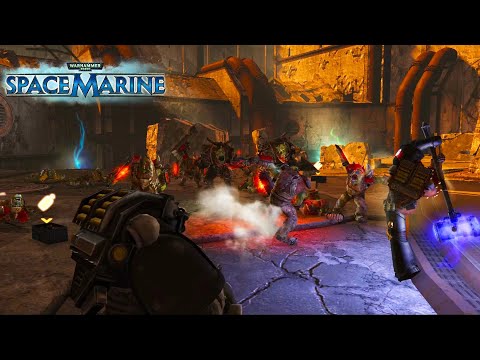 Augmented mod 2021 \Iron Hand with Missle launcher vs Orks\ Warhammer 40k:Space marine .