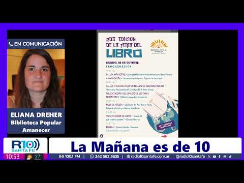 ELIANA DREHER - SEGUNDA FERIA DEL LIBRO DE ARROYO LEYES - EN "LA MAÑANA ES DE 10"