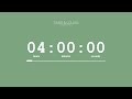 4 Hour Timer Sweet Green Screen Countdown