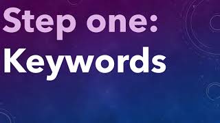 Question to keywords video thumbnail