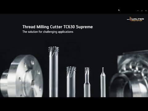 TC630 SUPREME THREAD MILLING CUTTER - The solution for demanding applications.