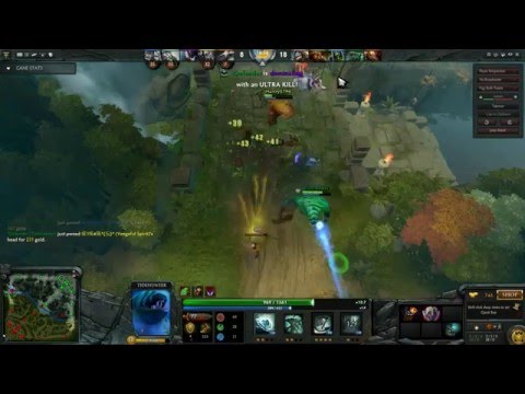 Dota 2 !Defender Tidehunter Rampage!!!