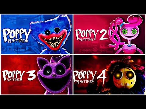 Poppy Playtime Chapter 1 2 3 & 4 Full Gameplay Walkthrough No Commentary | Poppy Playtime