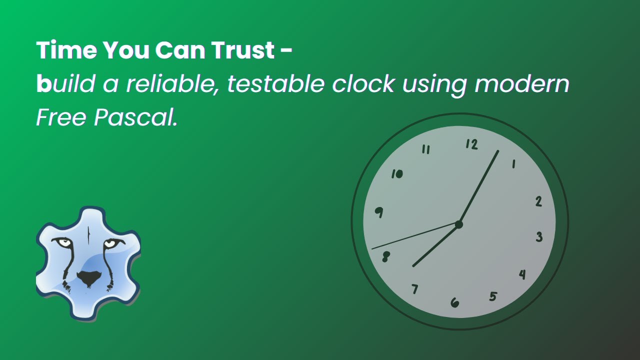 Free Pascal Tutorial: Clocks, Anonymous Functions, and Testable Time