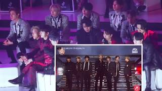 GOT7, MONSTA X REACTION TO BTS DIONYSUS @ GDA 2020