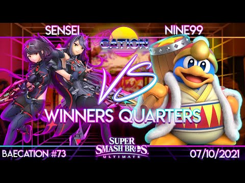 Baecation #73 - SSBU - NGG | Sensei (Pyra/Myrtha) vs. Nine99 (King Dedede) - Winners Quarter-Finals