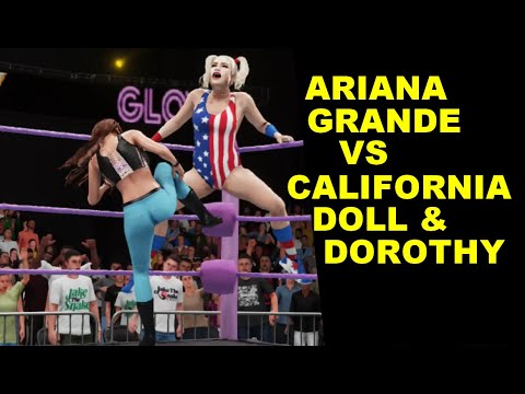 WWE 2K18 Ariana Grande vs California Doll & Dorothy - 2 on 1 Challenge