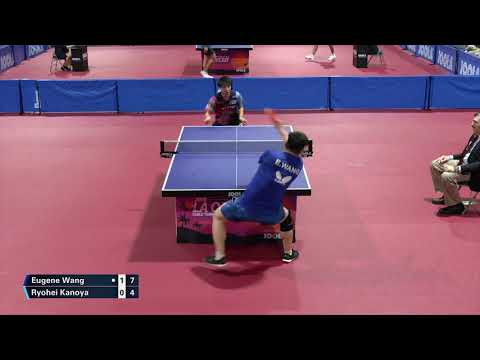 2019 JOOLA LA OPEN SF Eugene Wang vs Ryohei Kanoya (highlights)