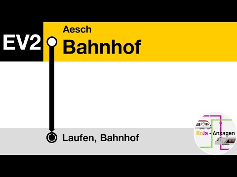 Postauto Ansagen | EV2 Aesch BL - Laufen (Direkt) | Bauarbeiten | BoJa Ansagen