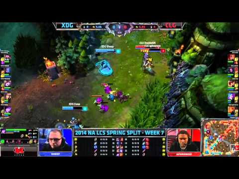 XDG Gaming vs Counter Logic Gaming   LCS NA W7D2   XDG vs CLG VOD