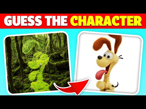 Guess the REAL GARFIELD MOVIE (2024) Character || Squint your eyes | Odie,  Jinx, Vic