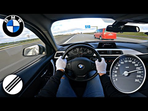BMW F31 318d TOP SPEED DRIVE ON GERMAN AUTOBAHN🏎