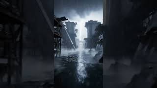 Deep Dive FPV: Flooded Canyon Ruins - Storm Soundscape