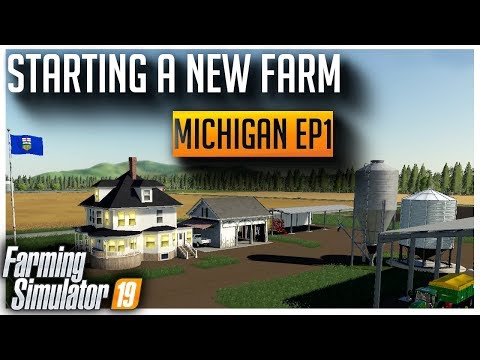 Starting a new Farm in Michigan | Farming Simulator Let's Play Ep1