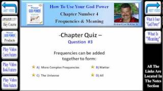 preview picture of video 'How To Use Your God Power® - Chapter 4 - Frequencies & Meaning (Part 3 of 3)'