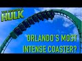 Orlando S Most Intense Roller Coaster The Incredible Hulk Review Analysis