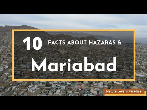 What is Mariabad - Who are Hazaras? 10 Facts About the Most Populous Suburb of Quetta [4K] Ultra HD