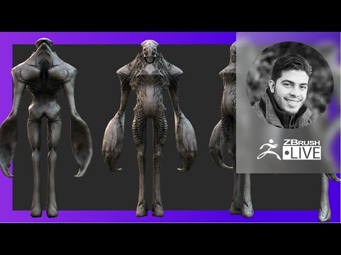 ZBrush Guides: Original Alien Concept Sculpture - Pablo Muñoz Gómez - ZBrush 2021.6