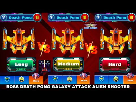 Death Pong Boss Fight All Difficulties – Galaxy Attack Alien Shooter