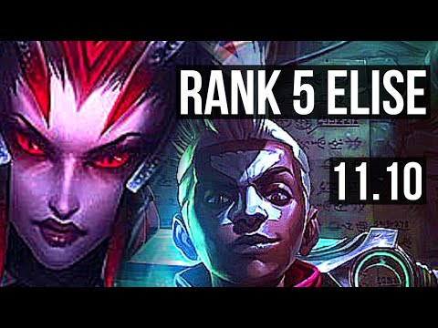 ELISE vs EKKO (JUNGLE) | Rank 5 Elise, Legendary, 17/2/5, 1.3M mastery | EUW Challenger | v11.10