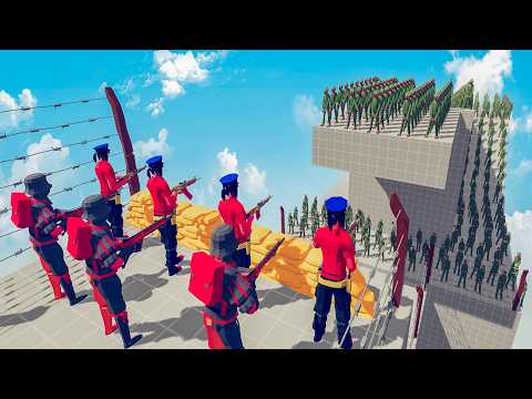 Zombie 100x Units vs Army Soldier | TABS - Totally Accurate Battle Simulator