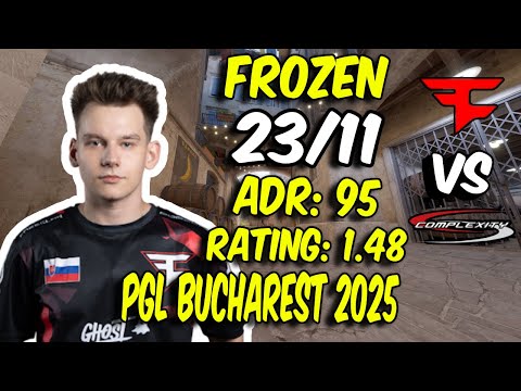 FaZe frozen (23/11) vs Complexity! CS2 frozen POV (Inferno) at PGL Bucharest 2025