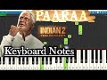 Paaraa Song Keyboard Notes Anirudh Kamal Haasan Shankar Indian 2