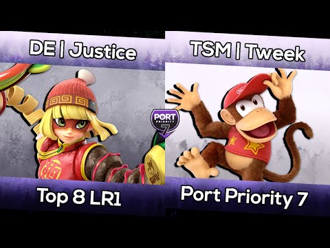 DE | Justice (Min Min) vs TSM | Tweek (Diddy Kong) - Port Priority 7 Top 8 Losers Round 1