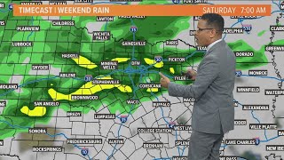 DFW Weather: Weekend rain forecast for North Texas