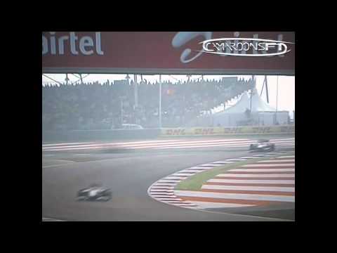 Incidente entre Felipe Massa y Lewis Hamilton GP de India 2011.flv