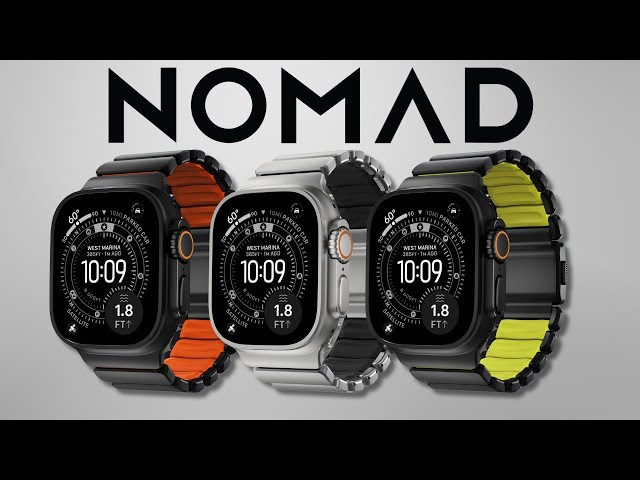 Vídeo relacionado con NOMAD Correa Stratos Apple Watch 49mm Plateada/Negra