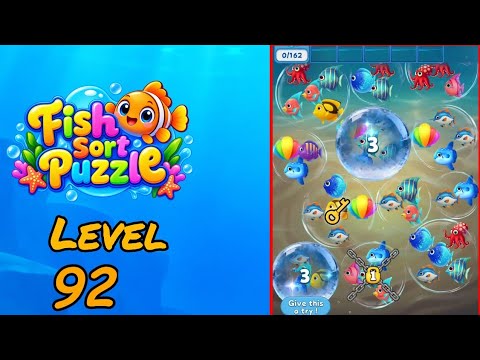 Fish Sort Puzzle Level 92 Walkthrough thumbnail