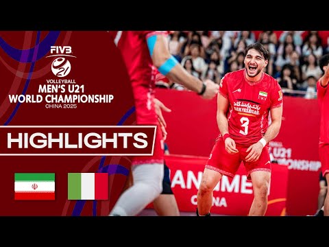 Final - Iran 🇮🇷 vs. Italy 🇮🇹 | Men's U21 World Championship | Highlights - Volleyball