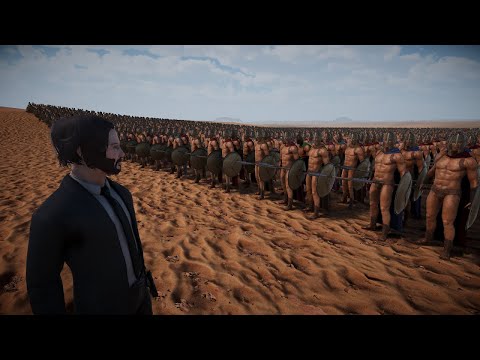 UEBS 2 | 5 John Wick VS 100.000 Spartans | Ultimate Epic Battle Simulator 2 | UEBS 2