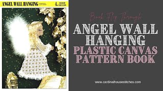 Angel Wall Hanging Plastic Canvas Pattern Book Flip Through Video
