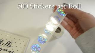 Sparkle Seal Labels 1&quot; Round