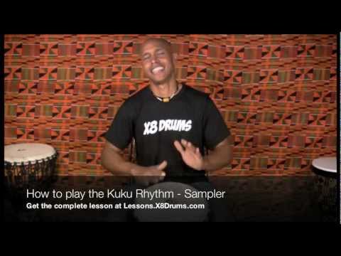How to Play Kuku Rhythm on Djembe - X8 Drums Online Djembe Lessons