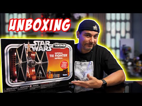 Star Wars Vintage Collection Imperial Tie Fighter Unboxing by Hasbro!