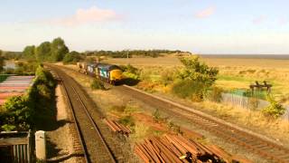 preview picture of video 'Bagillt 26.9.2014 - DRS 37609 & 37608 on Valley Flasks - Flint Holywell'