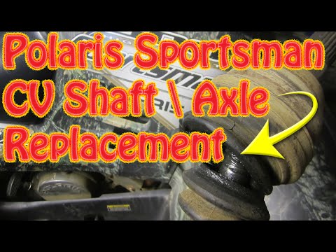 How to Replace a Rear CV Axle on a Polaris Sportsman ATV - Fix Clicking CV Joint