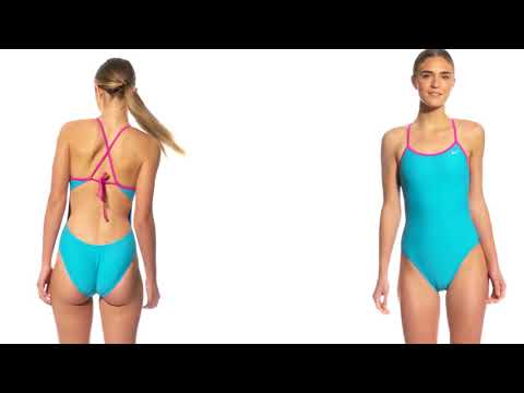 Two tight turquoise swimsuits [60fps]
