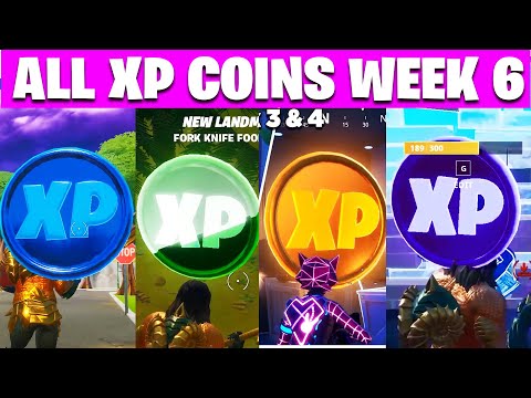 All Week 6  XP Coin Locations in Fortnite