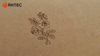 RHTEC RF Co2 Laser Marking Machine For Wood, Paper, Plastic, Leather, Silicone Marking