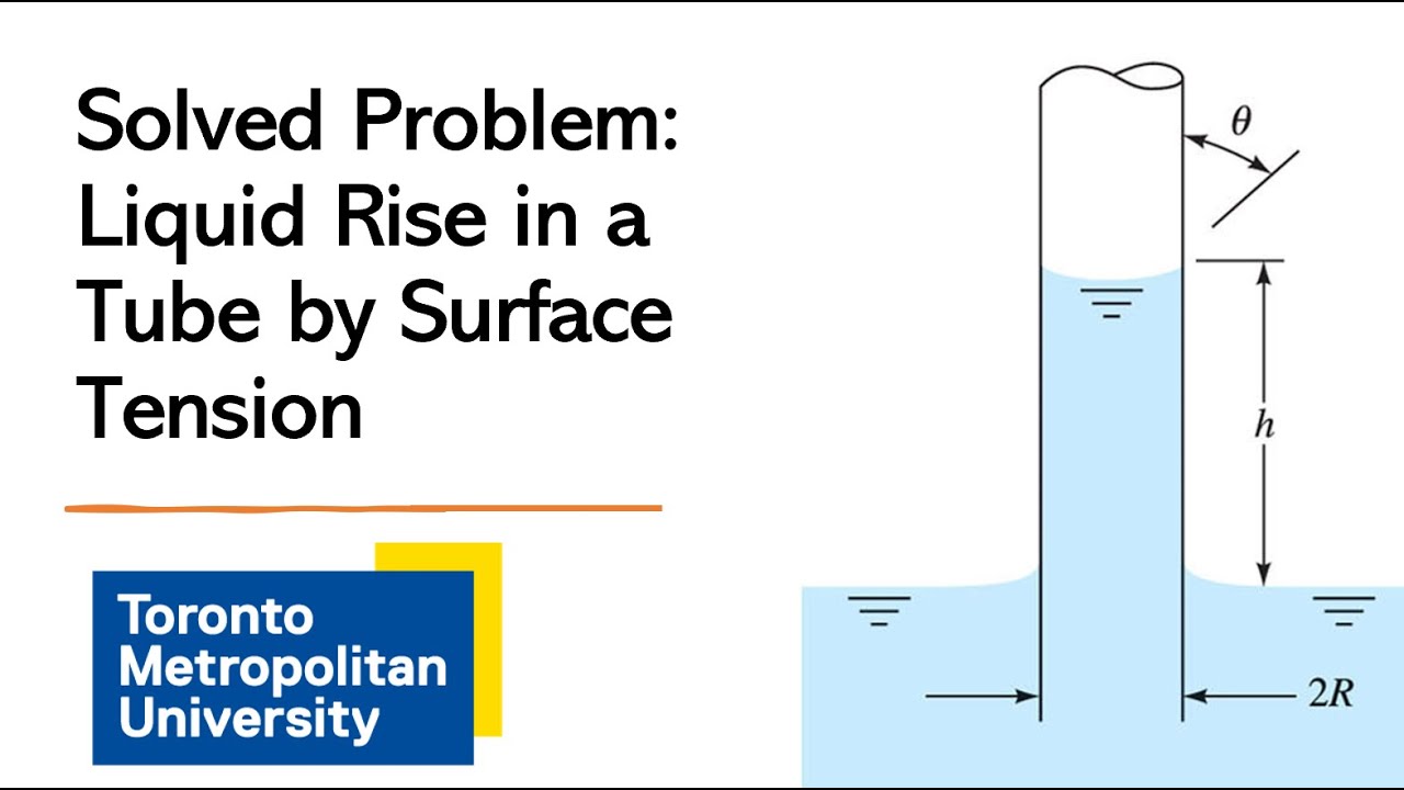 Solved Problem: Liquid Rise in a Tube Due to Surface Tension