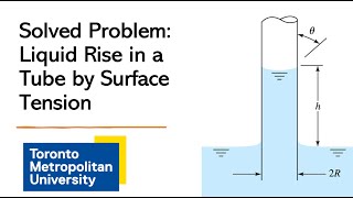 Solved Problem: Liquid Rise in a Tube Due to Surface Tension